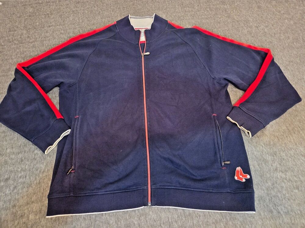 Tommy Bahama Boston Red Sox Full Zip Sweater Jacket Mens Size XL